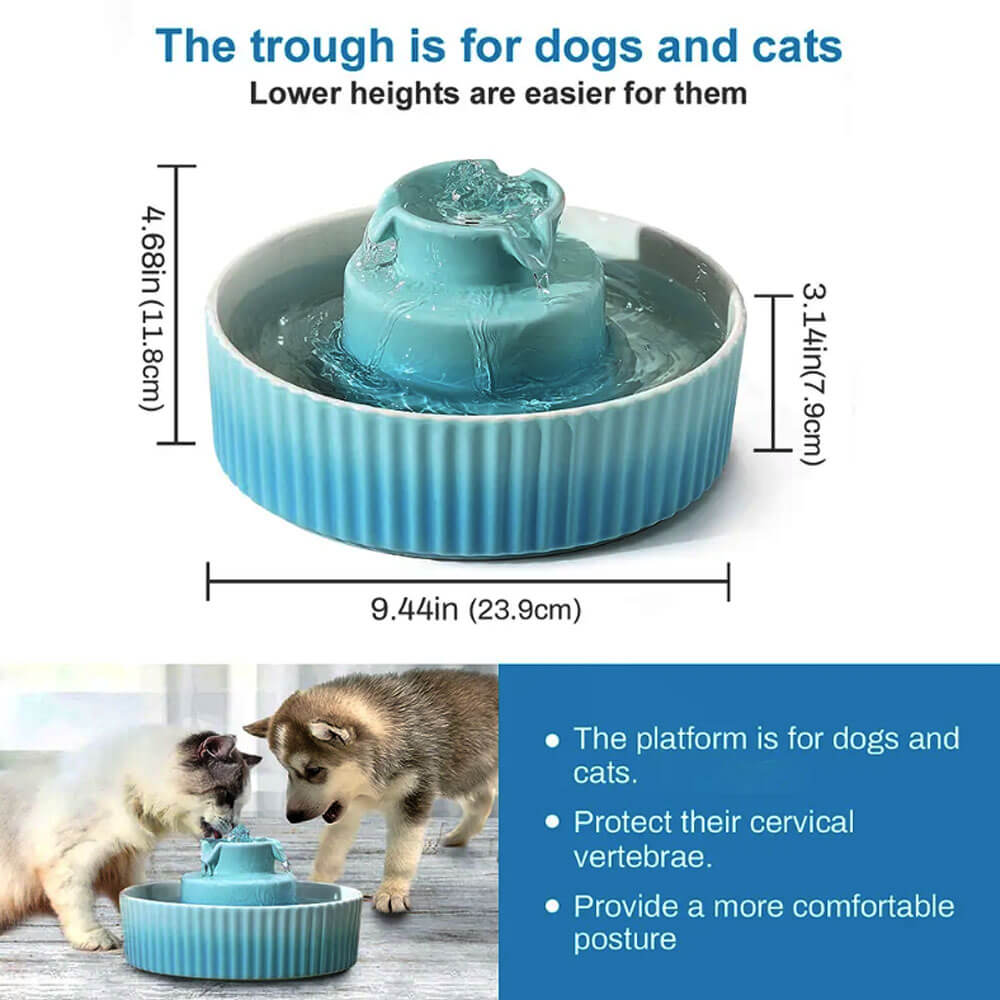 Ceramic pet water fountain