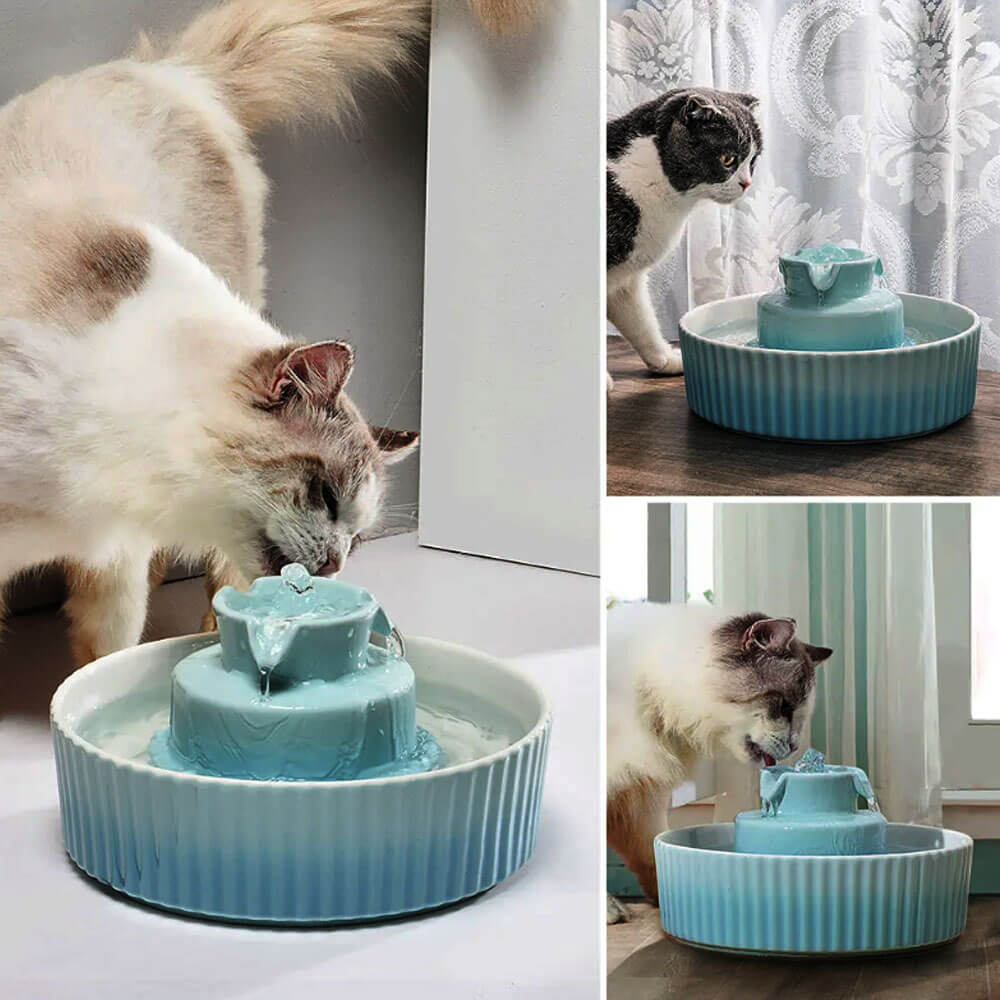 Ceramic pet water fountain