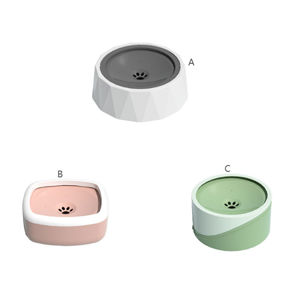 Pet water bowl with floating disk